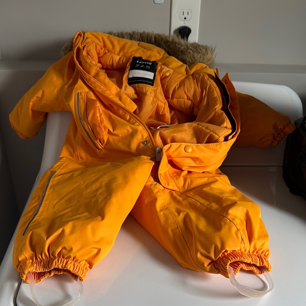 Orange Kids Winter Snowsuit